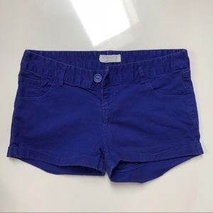 F21 blue cotton shorts